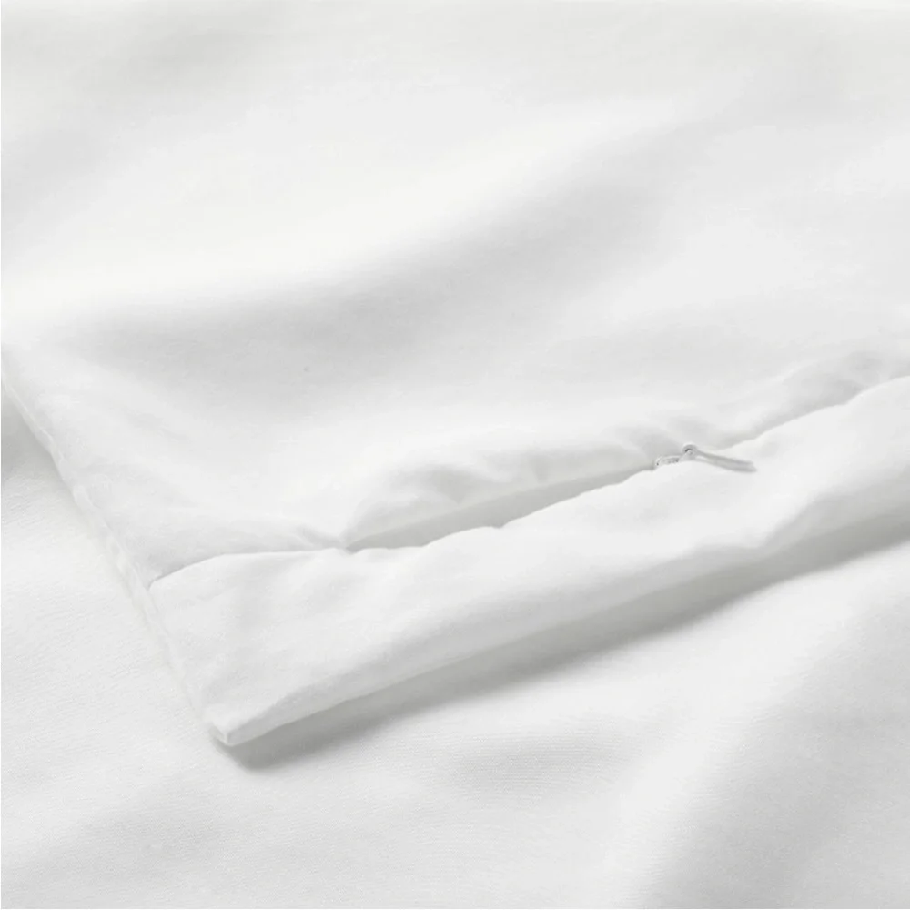 CASALUNA NWT 3pc lycoell cotton blend duvet & sham set -white -king